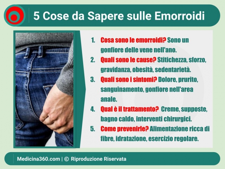 Emorroidi: Sintomi, Cause e Quando Preoccuparsi - Guida Completa